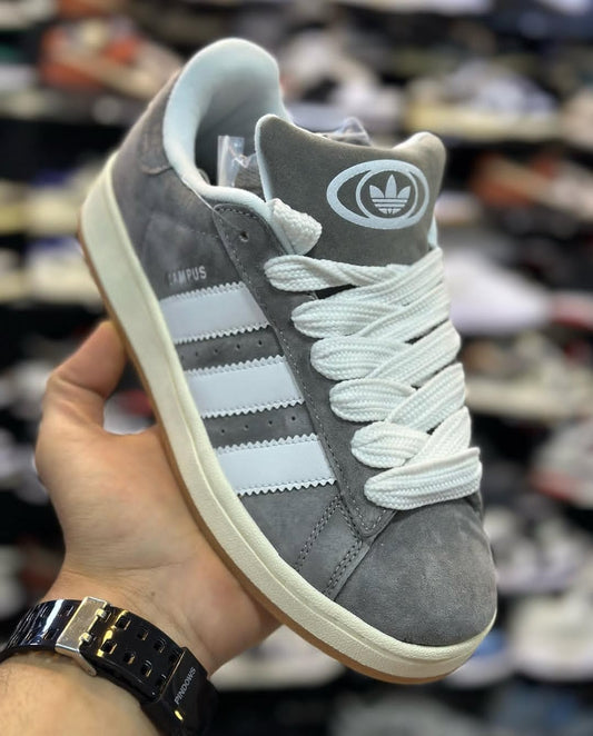 Adidas Campus Classic Low – Grey & White Suede Edition